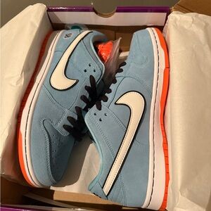 Nike Blue and Orange Women's Sneakers